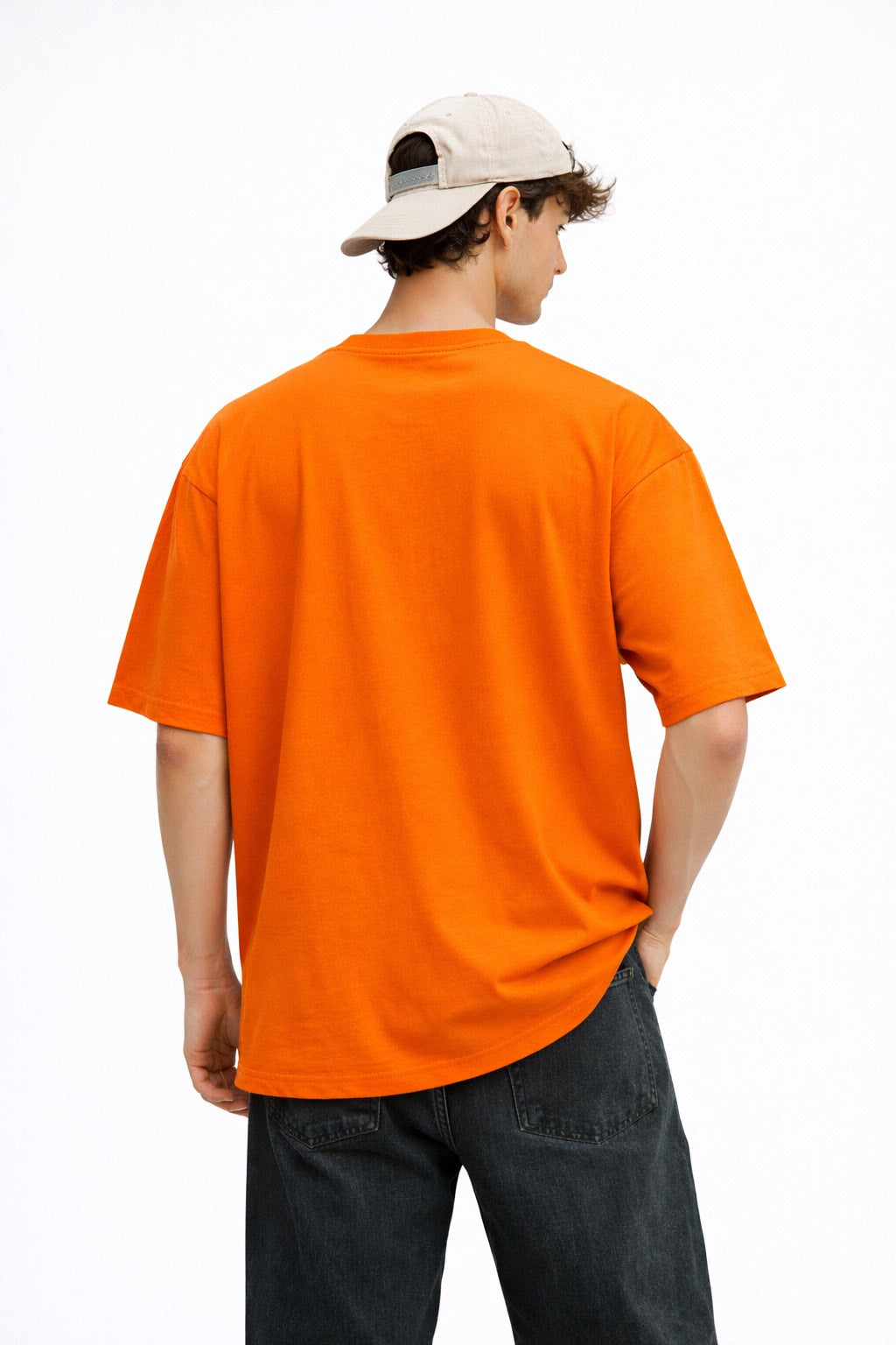 ORANGE OVERSIZED T-SHIRT